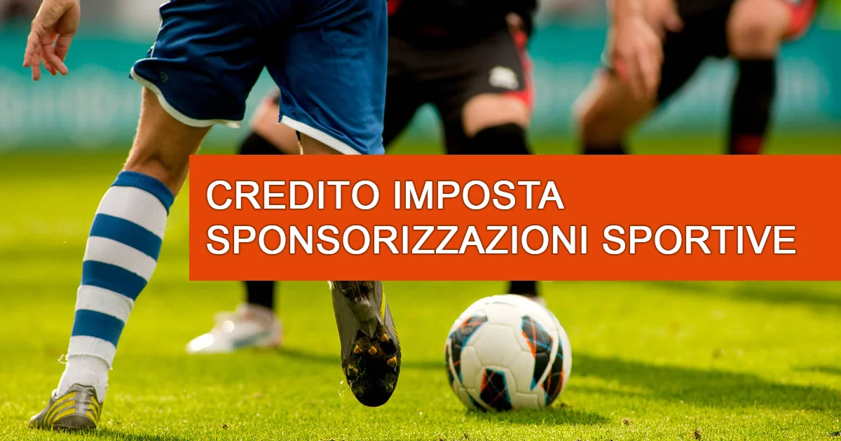 Credito d’imposta per sponsorizzazioni sportive