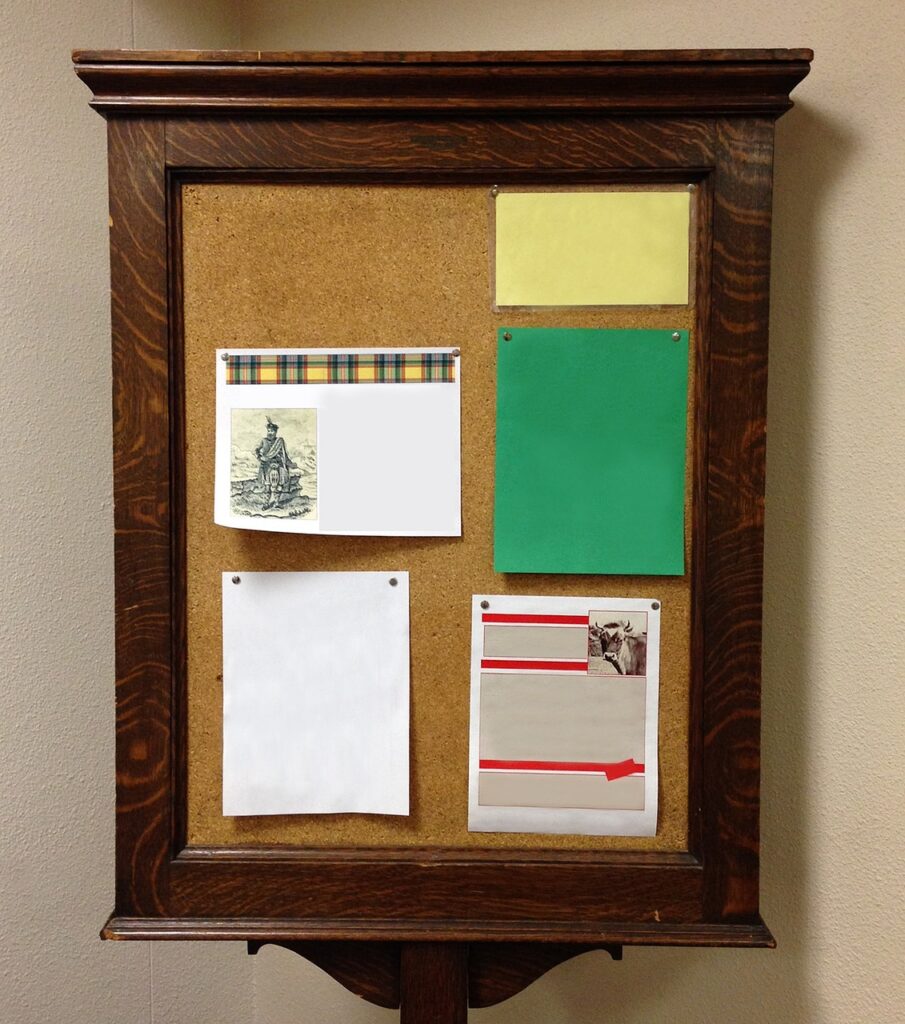 bulletin board, wood, antique-248887.jpg